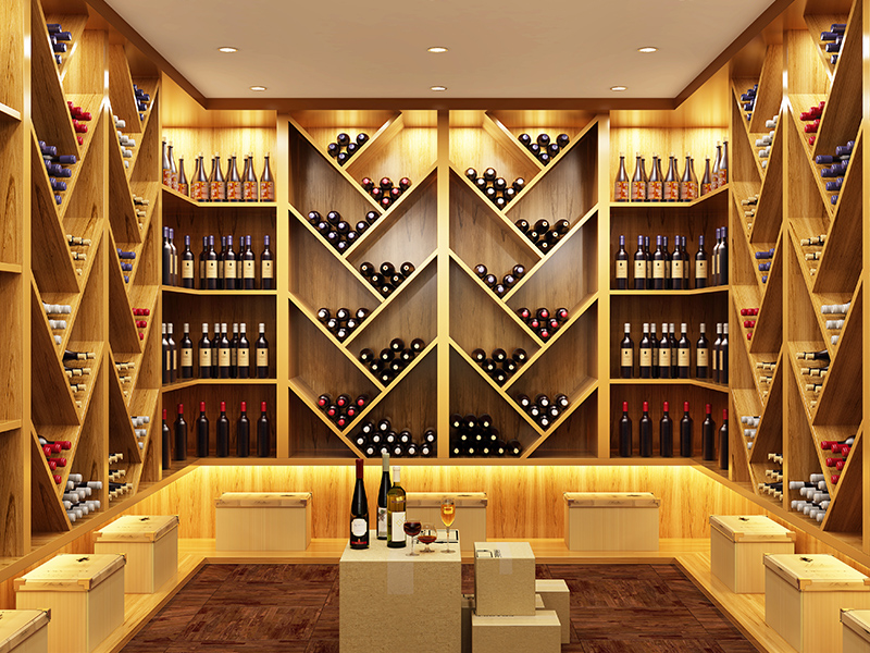 modern wine vault